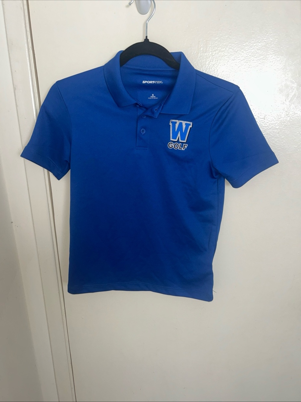 Sport-Tek Royal Blue Golf Polo with 'W' Crest
